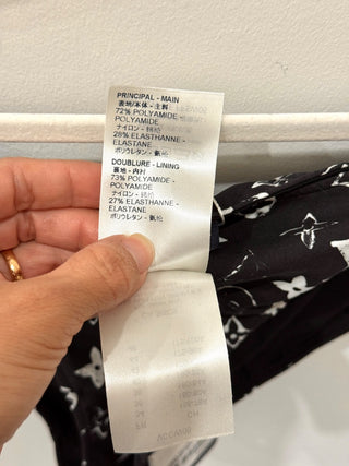 NWT Louis Vuitton LV Graphic Monogram Bikini Bottoms Black Women's FR 40 / US 8