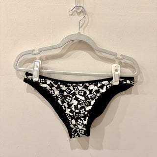 Louis Vuitton Pull On Low Rise Bikini Bottoms Monogram Black/White FR 40 / US 8