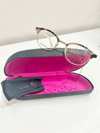 Cogan YC 2529W AMB Limited Edition Brown Gold Optical Frame Cat Eye Eyeglass