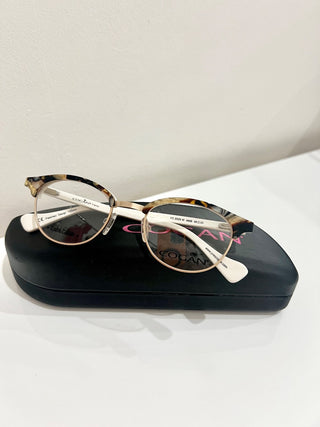 Cogan YC 2529W AMB Limited Edition Brown Gold Optical Frame Cat Eye Eyeglass