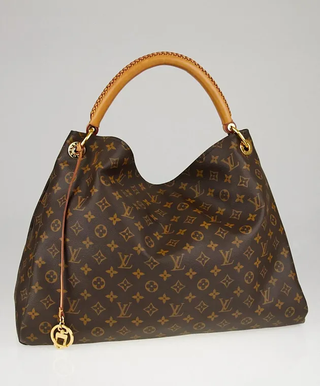 Louis Vuitton Monogram Canvas Artsy GM Shoulder Tote Handbag Brown