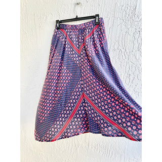 Xirena Hi Low Hem Geometric Print Pull On Midi Skirt Multicolor Women's Small