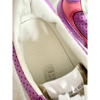 NWT Gucci GG Low Top Chunky Platform Sneakers Purple/White Women's Size 41/10.5