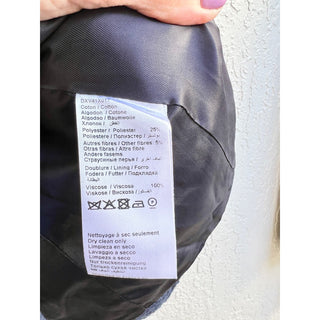 $595 NWT Gerard Darel Long Sleeve Natthan Single Breasted Blazer Blue Women's 36