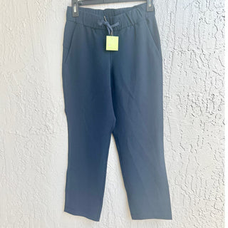 Lululemon High Rise Elastic Drawstring Tapered Leg Pants Blue Women's Size 2