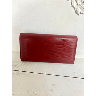 Louis Vuitton Sarah Epi Textured Leather Continental Wallet Castillan Red