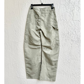 Lioness Miami Vice Mid-Rise Wide Leg Cargo Pants Light Khaki Women's Size XS