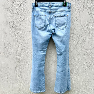 Zara Mid Rise Bootcut Jeans Light Denim Blue Women's Size US 8