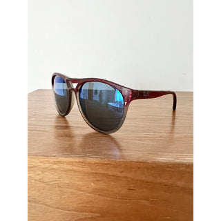 Ray Ban Brad Gradient Square Aviator Rubber Sunglasses Red Blue Women's RB 4170