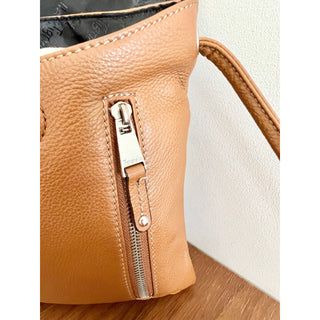 Tignanello Vegan Leather Crossbody Bag Brown Women's