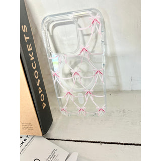 NWT Popsockets Satin Bow Blush iPhone 14 Pro Max Phone Case for MagSafe®