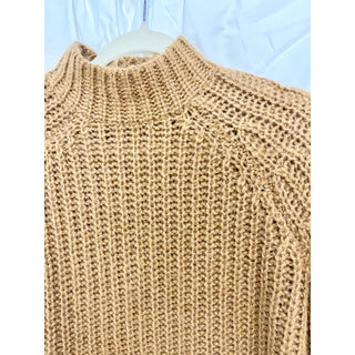 Vince Marled Long Sleeve Mock Neck Knit Pullover Sweater Ambrite Women's Size XS