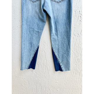 Joe's The Debbie High Rise Cotton Straight Leg Crop Jeans Blue Women's Size 28