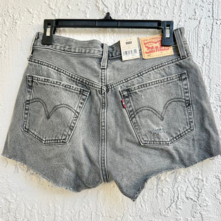 NWT Levis 501 High Rise Cutoff Shorts Charcoal Wash Denim Gray Women's Size 28