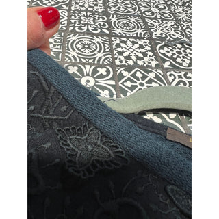 Louis Vuitton Monogram Embroidered Short Sleeve Shift Mini Dress Black Women's 4