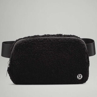 Lululemon Athletica Everywhere Textured Fleece Teddy Fanny Belt Bag Black Unisex