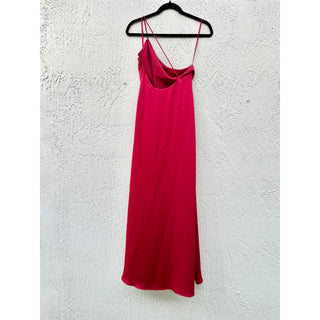 Keepsake Asymmetrical Sleeve A-line Maxi Dress Red Women's Size US 4