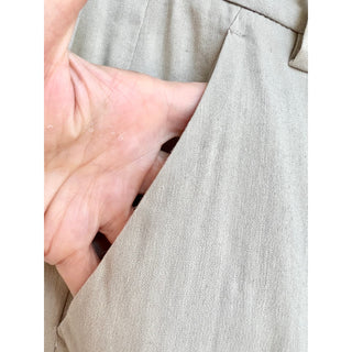 Theory Mid Rise Tapered Leg Chino Pants Olive Light Green Women's Size 4