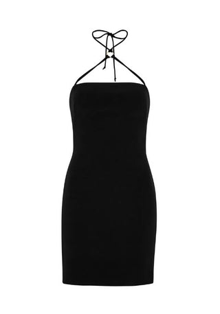 Bec & Bridge Adele Stretch-Crepe Halterneck Mini Bodycon Dress Black Women's 2