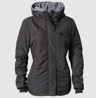 NWT Icewear Gunnur Padded Water Water Repellent Quilted Jacket Black Women's XS