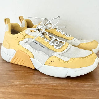 Mark Nason Block West Leather Sneakers Shoes Yellow Women's Size 8.5