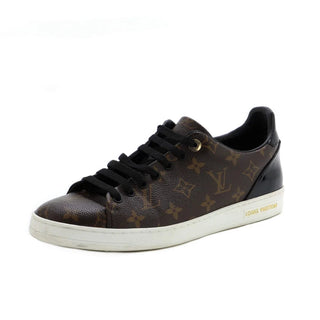 Louis Vuitton Frontrow Sneaker Monogram Patent Canvas Cacao Brown/Black White 36