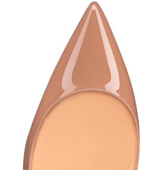 Christian Louboutin So Kate Patent Pointed High Heel Pumps Blush Beige Women's 39.5