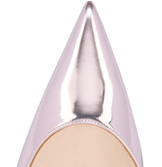 Christian Louboutin Miss Z Laminated Calf Leather Pumps Vintage Rose Women's 39