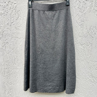 NWOT Banana Republic High Rise Elastic Waist Pull On Midi Skirt Gray Women's XXS