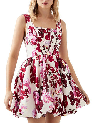 Aje Suzette Fit & Flare Mini Dress Roses of Provence Floral Womens AUS 12 / US 8