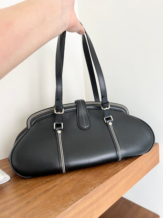 Dior Detectif black leather bag