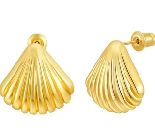 Cioccolato Couture Suzanna 18K Gold-Plated Mother Of Pearl Earring