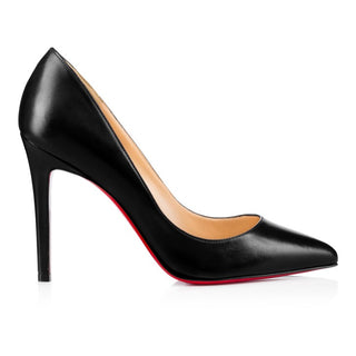 Christian Louboutin Pigalle Nappa Leather Stiletto Heel Pumps Black Women's 39.5