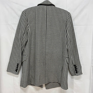 Veronica Beard Houndstooth Long Sleeve Double Breasted Blazer Black/White Size S