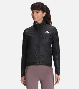 The North Face Hybrid Full Zip Mockneck Windbreaker Jacket Black Women's Size XS