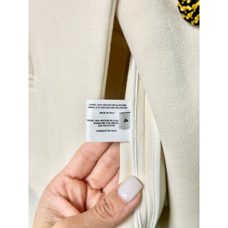 Proenza Schouler Asymmetric Textured Oversized Suiting Blazer Ivory Women's 4