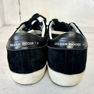 NWT Golden Goose Superstar Mixed Media Suede Low-Top Sneakers Black Women's 38