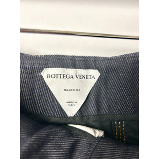 NWOT Bottega Veneta Salon 3 Pleated Denim Mini Skirt Navy Blue Women's Size 34/2