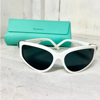 Tiffany & Co. TF 4217-839287 Women's Sunglasses Bright White with Leather Pouch