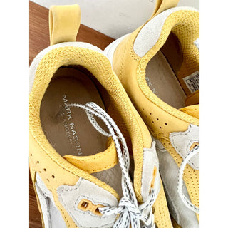 Mark Nason Block West Leather Sneakers Shoes Yellow Women's Size 8.5