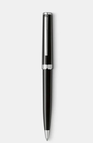 NWB Montblanc PIX Resin Cap Platinum Coated Ballpoint Pen Black
