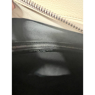 NWT Narciso Rodriguez Leather Detachable Crossbody Strap Tote Handbag Black
