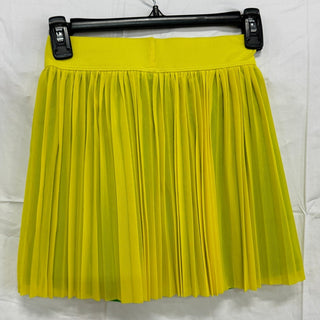 NWT Terez Pull On Pleated Tennis Skirt Lemon and Spring Green Women's Suze XXS