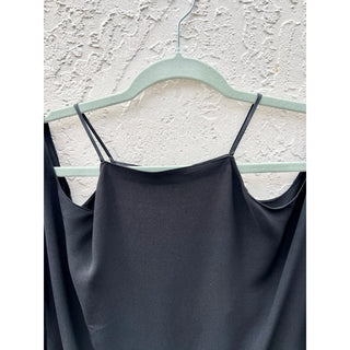 The Row Cold Shoulder Krauss Halter Neck Top Blouse Black Women's Size Small