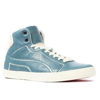 PUMA x The Alexander McQueen Street Climb II Mid Leather Sneaker Blue Men's US 9