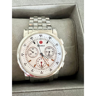 Michele Stainless Steel Diamond Sport Sail Chronograph Watch (SHF-YYKNvY)