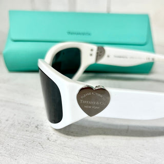 Tiffany & Co. TF 4217-839287 Women's Sunglasses Bright White with Leather Pouch