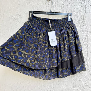 NWT Zadig & Voltaire Smocked Waist Printed Alexa Mini Skirt Multi Kid's 14-S