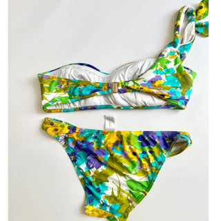 Zimmermann One Shoulder Floral Print Bikini & Bottom Set Multicolor Women's S/ M