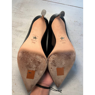 Christian Dior D-Moi Patent Calfskin Pointed Stilettos Pumps Black Size 39.5 / 9